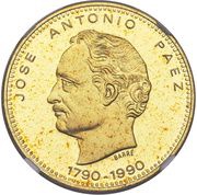 5000 Bolívares José Antonio Páez, Venezuela, 1990 reverse image