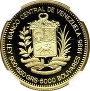 5000 Bolívares Antonio Jose de Sucre obverse image