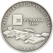 6000 Bolívares Casa de la Moneda de Maracay, Venezuela, 1999 reverse image