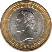 1 Bolívar reverse image
