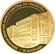 50 Bolívares Central Bank, Venezuela, 2010 reverse image