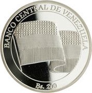 200 Bolívares Francisco de Miranda; Silver obverse image