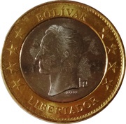 1 Bolívar reverse image