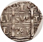 1 Real "Macuquina" Royalist/Republican coinage obverse image