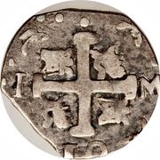 1 Real "Macuquina" Royalist/Republican coinage reverse image