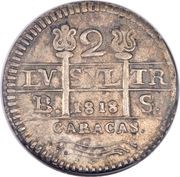 2 Reales Gran Colombia - Republican coinage obverse image