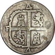 4 Reales - Fernando VII Royalist coinage reverse image