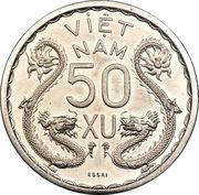 50 Xu - Bảo Đại Piefort Essai reverse image