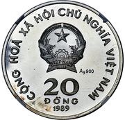 20 Đồng Hồ Chí Minh; Silver issue obverse image