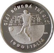 100 Đồng World Cup Italy 1990, Vietnam, 1989 reverse image