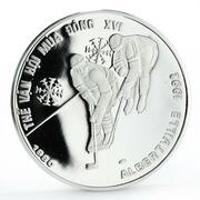 100 Đồng Winter Olympics Albertville 1992, Vietnam, 1990 reverse image
