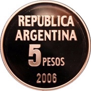 5 Pesos Defense of Human Rights obverse image