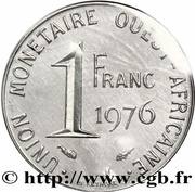 1 Franc CFA Essai reverse image
