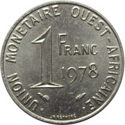 1 Franc CFA reverse image