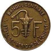 5 Francs CFA obverse image