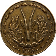 5 Francs CFA reverse image