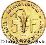 5 Francs CFA Essai obverse image