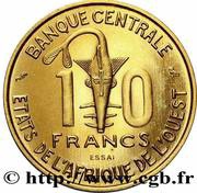 10 Francs CFA Essai obverse image