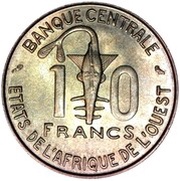 10 Francs CFA obverse image
