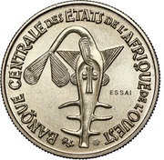 50 Francs CFA non magnetic; Essai obverse image