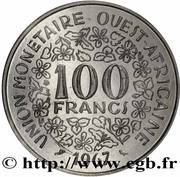 100 Francs CFA Essai reverse image