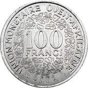 100 Francs CFA reverse image