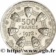 500 Francs CFA Monetary Union; Essai reverse image