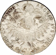 1 Riyal - Munassar 15mm Countermark reverse image