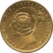 1 Sovereign - Munassar Countermark obverse image