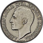 2 Dinara - Aleksandar I obverse image