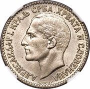 2 Dinara - Aleksandar I Pattern obverse image