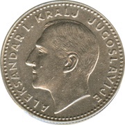 10 Dinara - Aleksandar I obverse image
