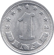 1 Dinar FNR legend reverse image