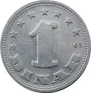 1 Dinar SFR legend reverse image