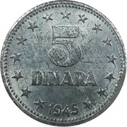 5 Dinara reverse image