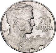 20 Dinara FNR legend, Pattern reverse image