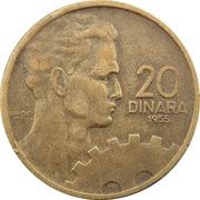 20 Dinara FNR legend reverse image