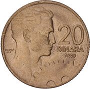 20 Dinara SFR legend, Yugoslavia, 1963 reverse image