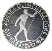 500 Dinara Winter Olympics 1984 - Cross-country Skiing reverse image
