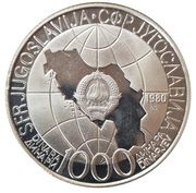 1000 Dinara Tito's Death obverse image