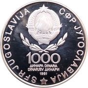 1000 Dinara Uprising obverse image
