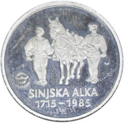 1000 Dinara Sinjska alka competition reverse image