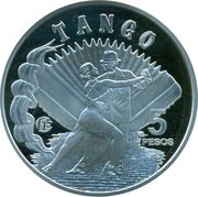 5 Pesos Fabulous 15 "Tango", Argentina, 2013 reverse image