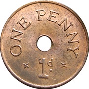 1 Penny reverse image