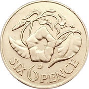 6 Pence reverse image