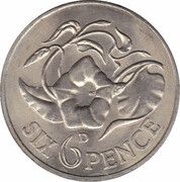 6 Pence reverse image