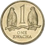 1 Kwacha, Zambia, 1989 reverse image
