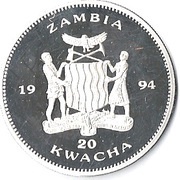 20 Kwacha 1994 Olympics obverse image