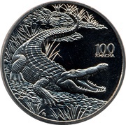 100 Kwacha Crocodile reverse image