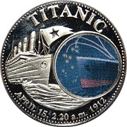 1000 Kwacha Titanic, Zambia, 1998 reverse image